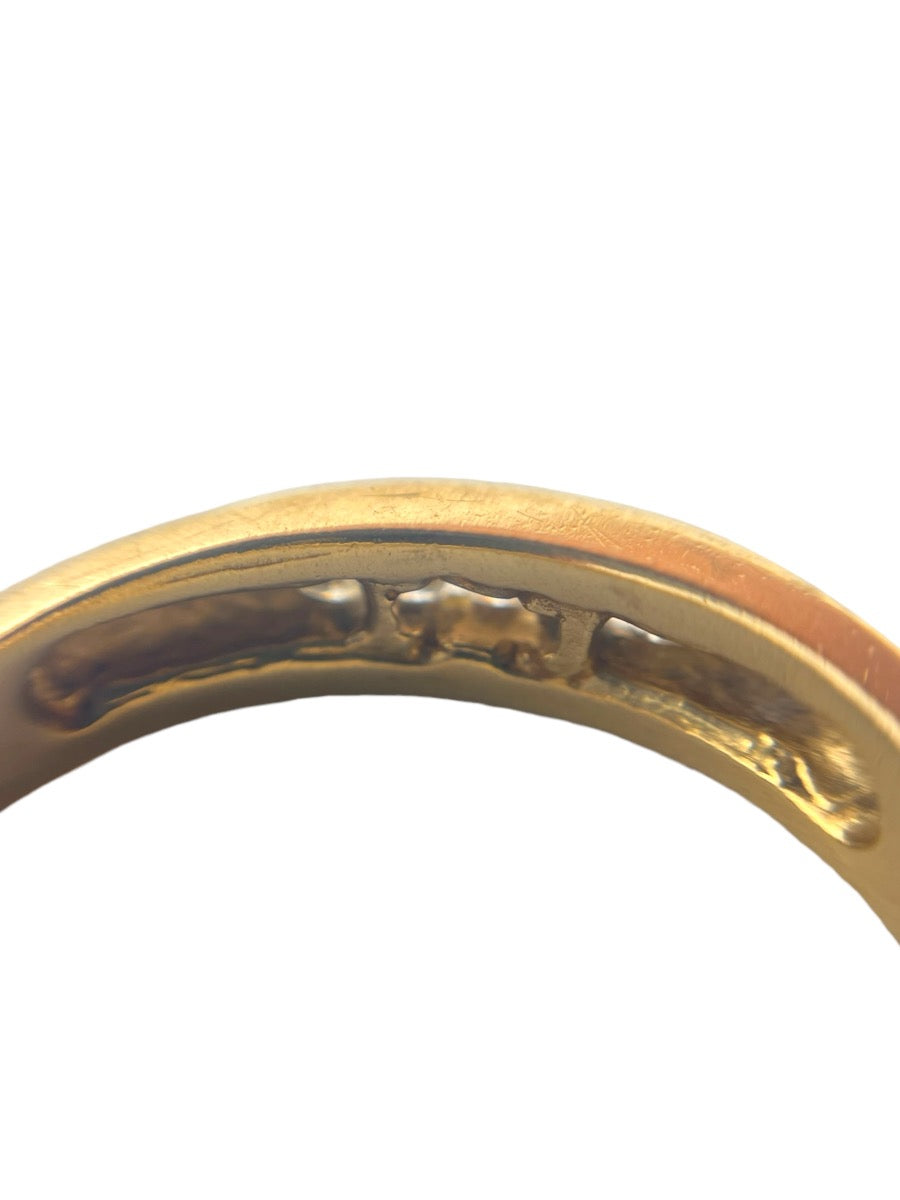 14K Yellow Gold 5 Diamond Ring - Size 9 - 0.05TCW - 4.5g