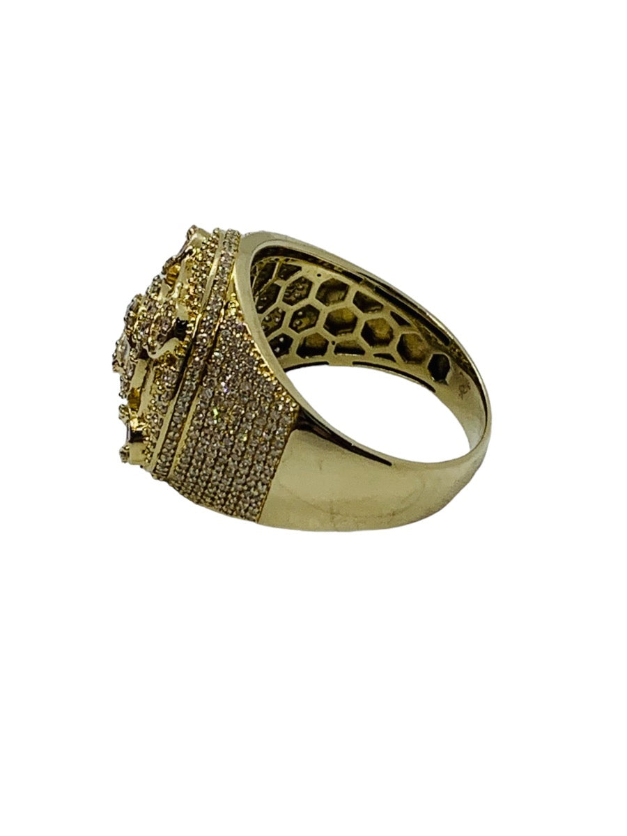 14K Yellow Gold Gentleman's Diamond Ring 9.5 Grams | 4.31 CTW |