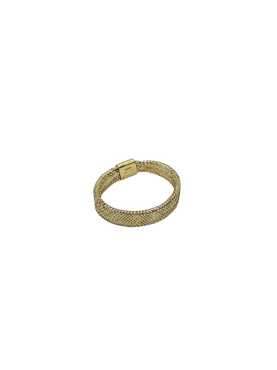 14K Yellow Gold Lady's Mesh Ring | 0.5 Grams | Size 7.5