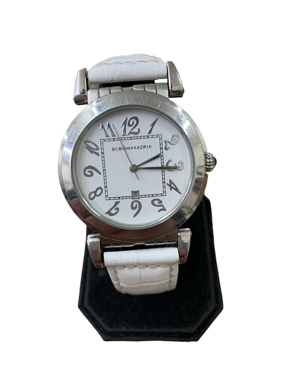 BCBGMAXAZRIA Stainless Steel Watch BG6037 White Band