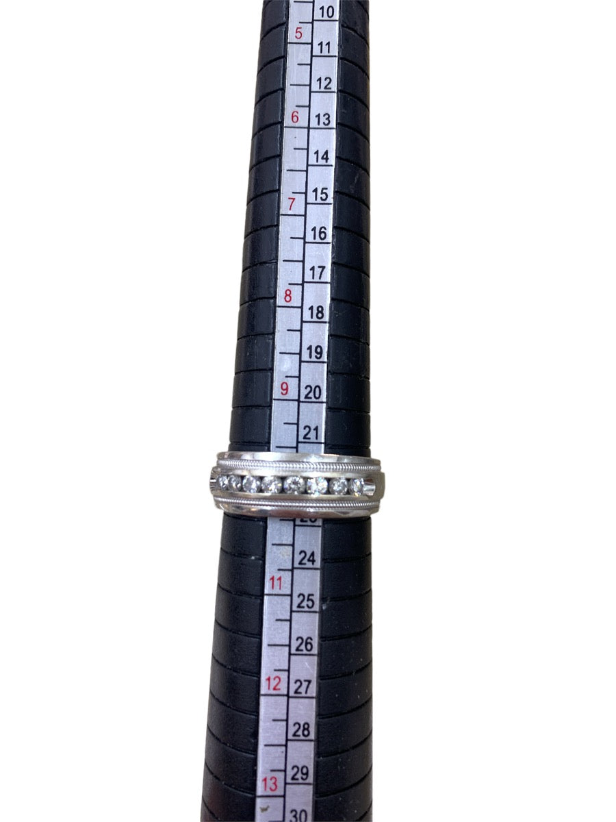 14K White Gold Diamond Ring - 0.56tcw - Size 10 - 8.5g