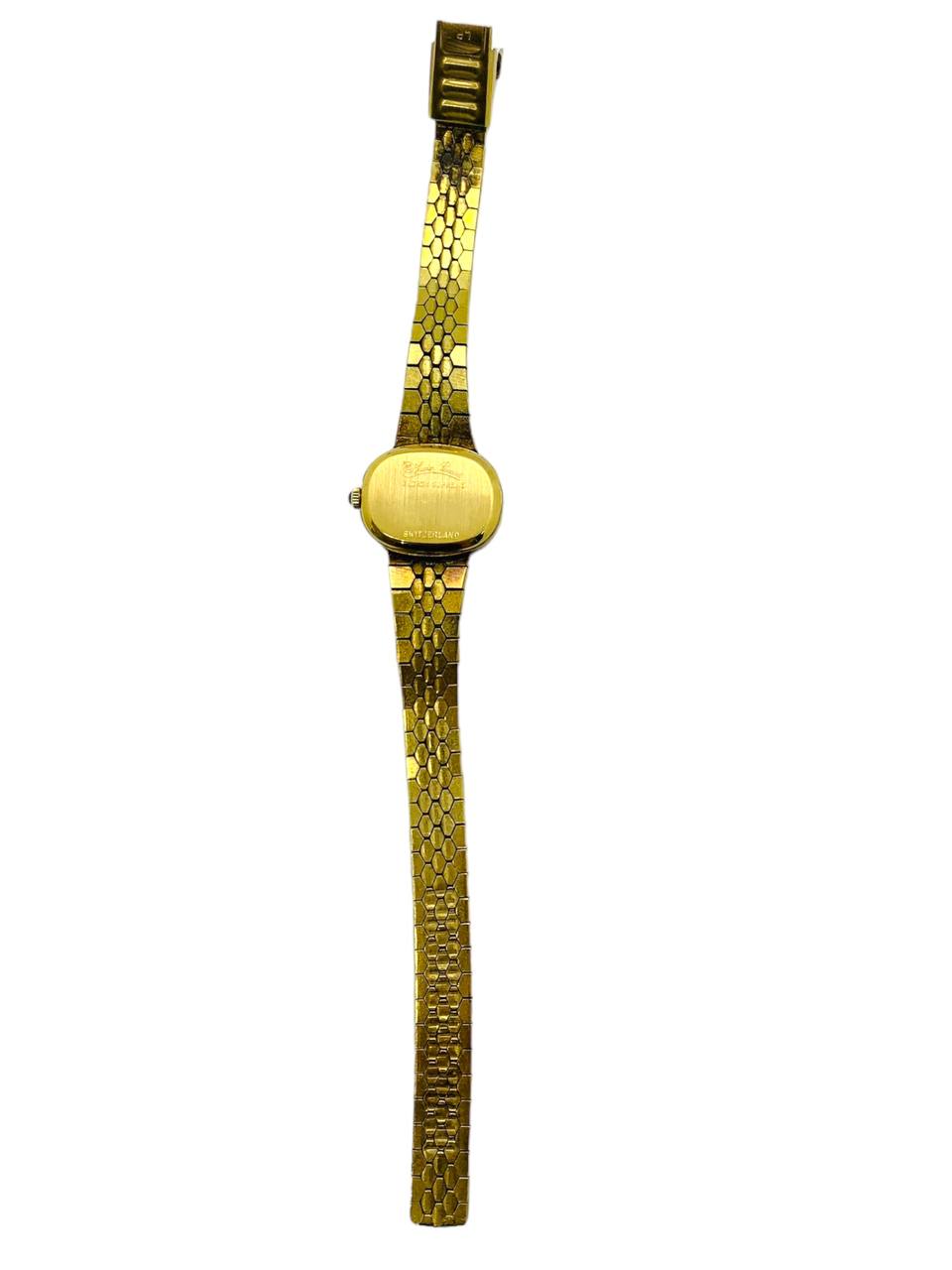 Lucien Piccard Giltron Supreme Gold-Plated Wind-Up Watch