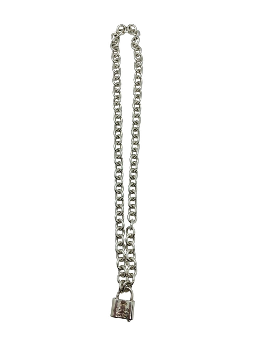 Tiffany & Co 1837 Padlock Rolo Chain Necklace In Sterling Silver 16"
