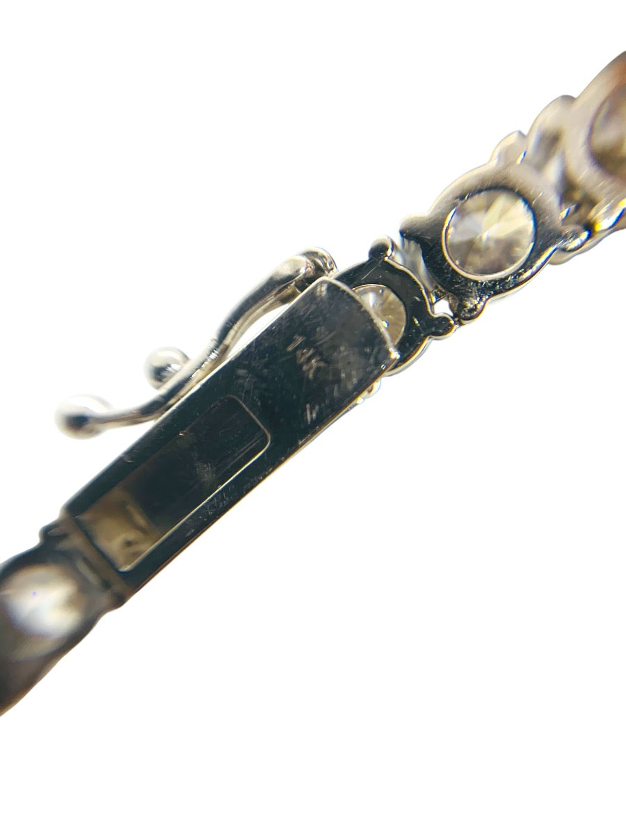 14K White Gold 18" Tennis Chain 102 Lab Grown Dias | 30.60CTW | 39.3g