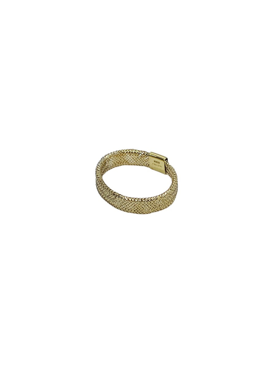 14K Yellow Gold Lady's Mesh Ring | 0.5 Grams | Size 7.5