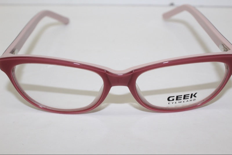 Geek Meow Eyeglasses Frames Optician Sample Glasses 53-16-142 Mauve