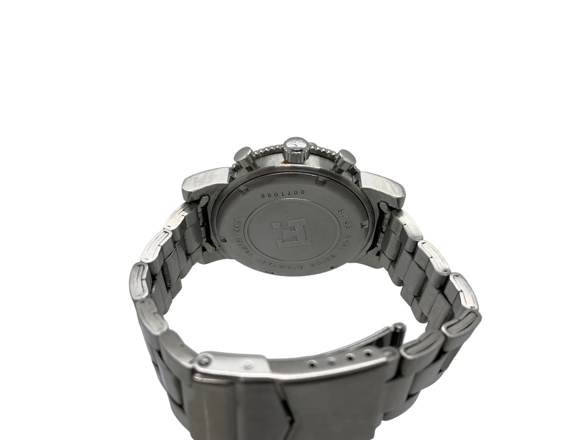 Faconnable Facomarine Lady's Diamond Watch Quartz Pink Face 40mm