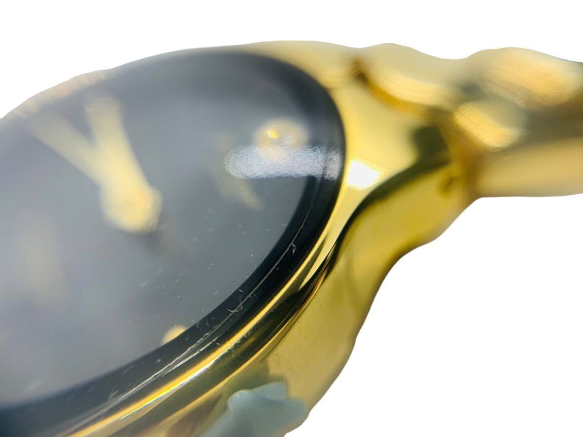 Gruen Precision Gold-Toned Watch Black Dial GP5040P Like New In Box