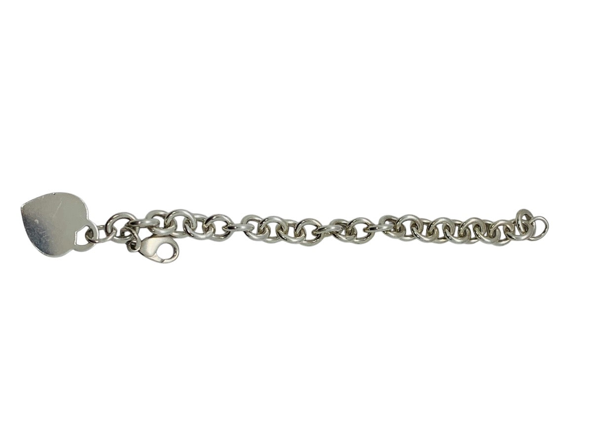 Tiffany & Co .925 Return To Tiffany Heart Charm Bracelet Size 7" \ 35g