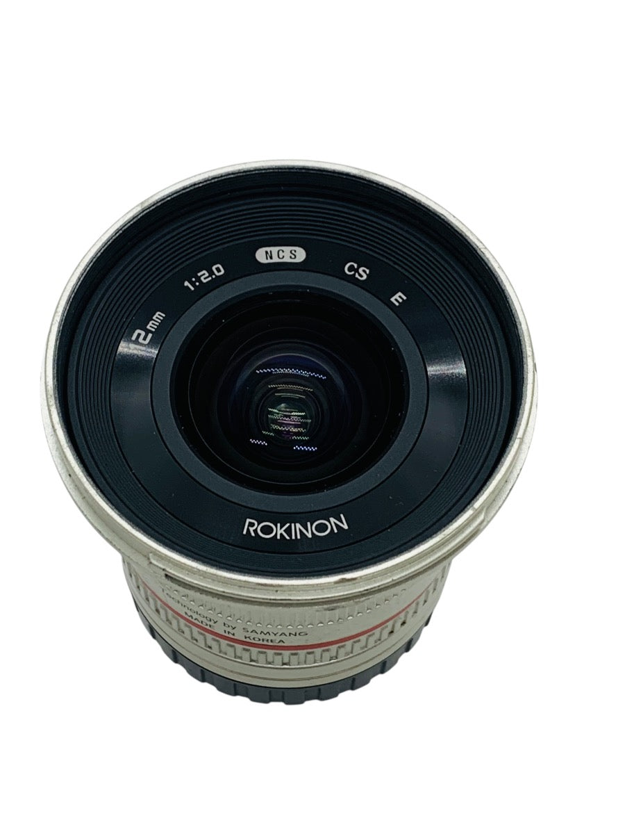 Rokinon 12mm 1:2.0 NCS CS Camera Lens- Silver