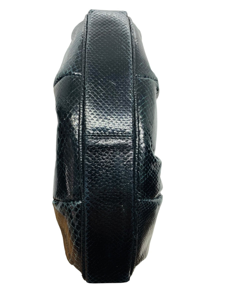 Judith Leiber Snakeskin Clutch/Shoulder Bag with dustbag & box