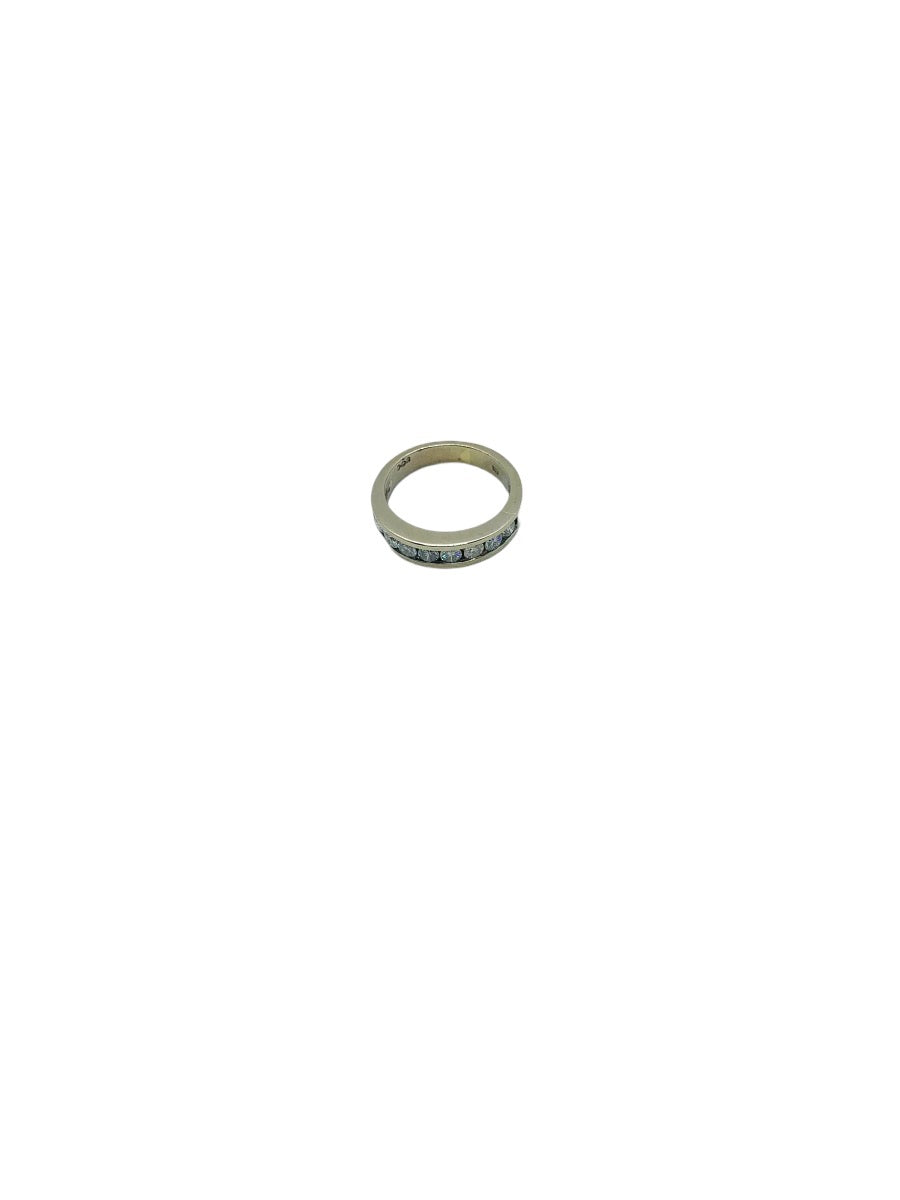 14K White Gold Lady's Ring | 8 Diamonds | 0.80 CTW |4.8 Grams|Size 6.5