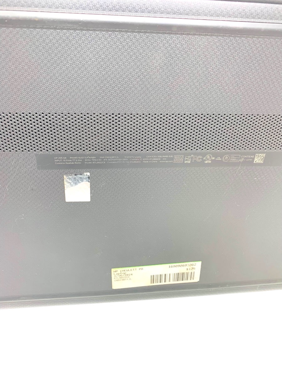 HP Laptop RTL8822CE | AMD Athlon Silver 3050U |AMD Radeon Graphics | 255 GB SSD