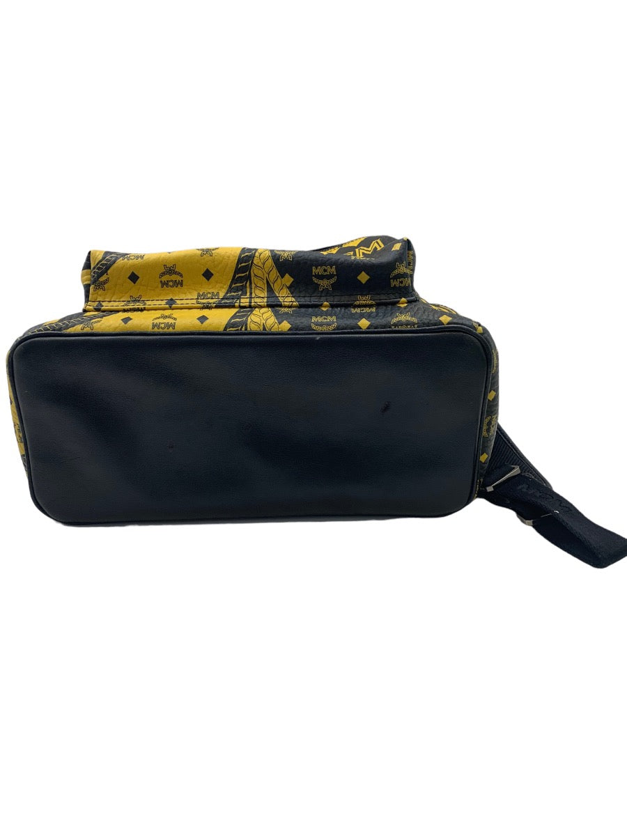 MCM Baroque Print Backpack in Viestos Yellow/Black
