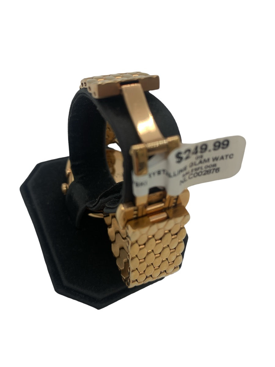 Swarovski Women's Crystalline Glam Quartz Watch - Rose Gold / Black - 35mm