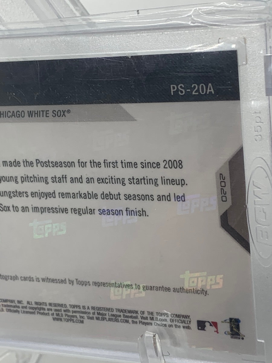 2020 Topps Now Postseason Luis Robert White Sox Wild Card Auto PS-20A