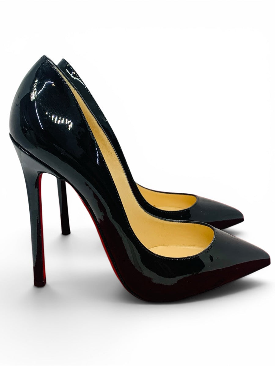 Christian Louboutin Black Pumps Red Bottom Womens Size 8