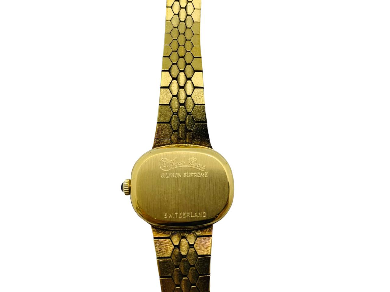 Lucien Piccard Giltron Supreme Gold-Plated Wind-Up Watch