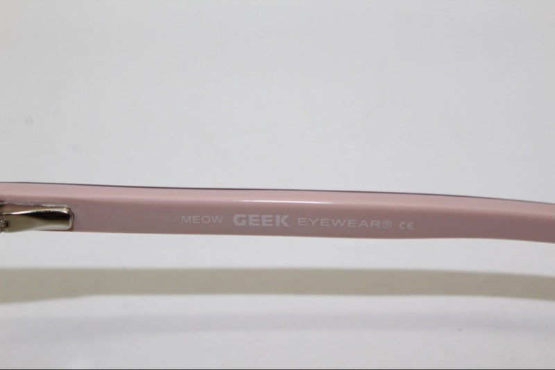 Geek Meow Eyeglasses Frames Optician Sample Glasses 53-16-142 Mauve