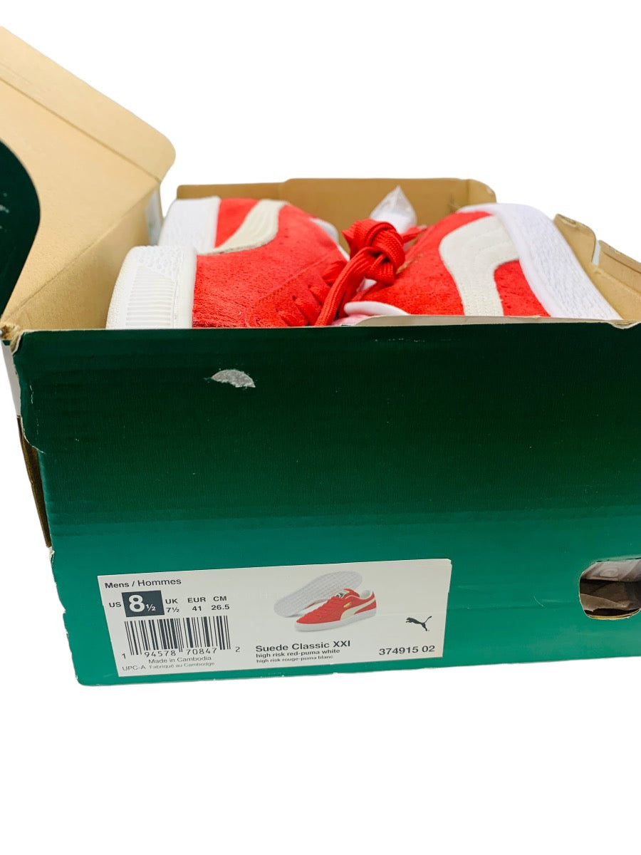 Puma Red Suede Classic XXI Sneakers | Size 8.5 w/ Box & Laces