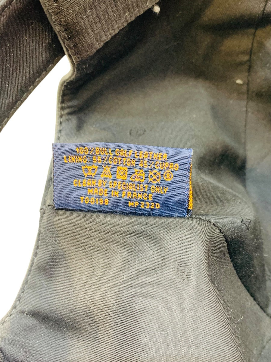 Louis Vuitton Monogram Leather Embossed Black Cap MP2320