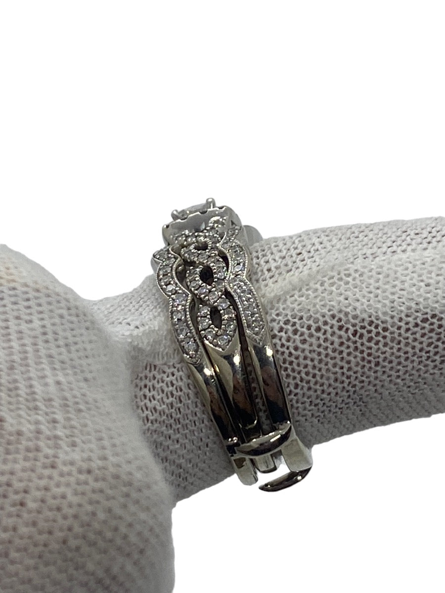 14K White Gold Lady's 3Set Engagement Diamond Ring 1.47 CTW Size 8.5