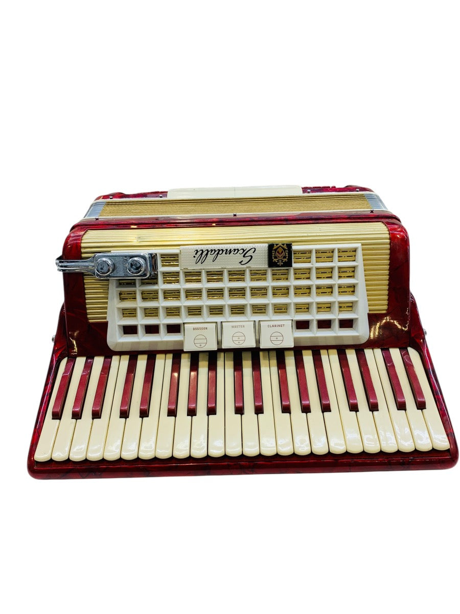 Scandalli 2 Reed Student Accordion L804/146 - Red (PLEASE READ)