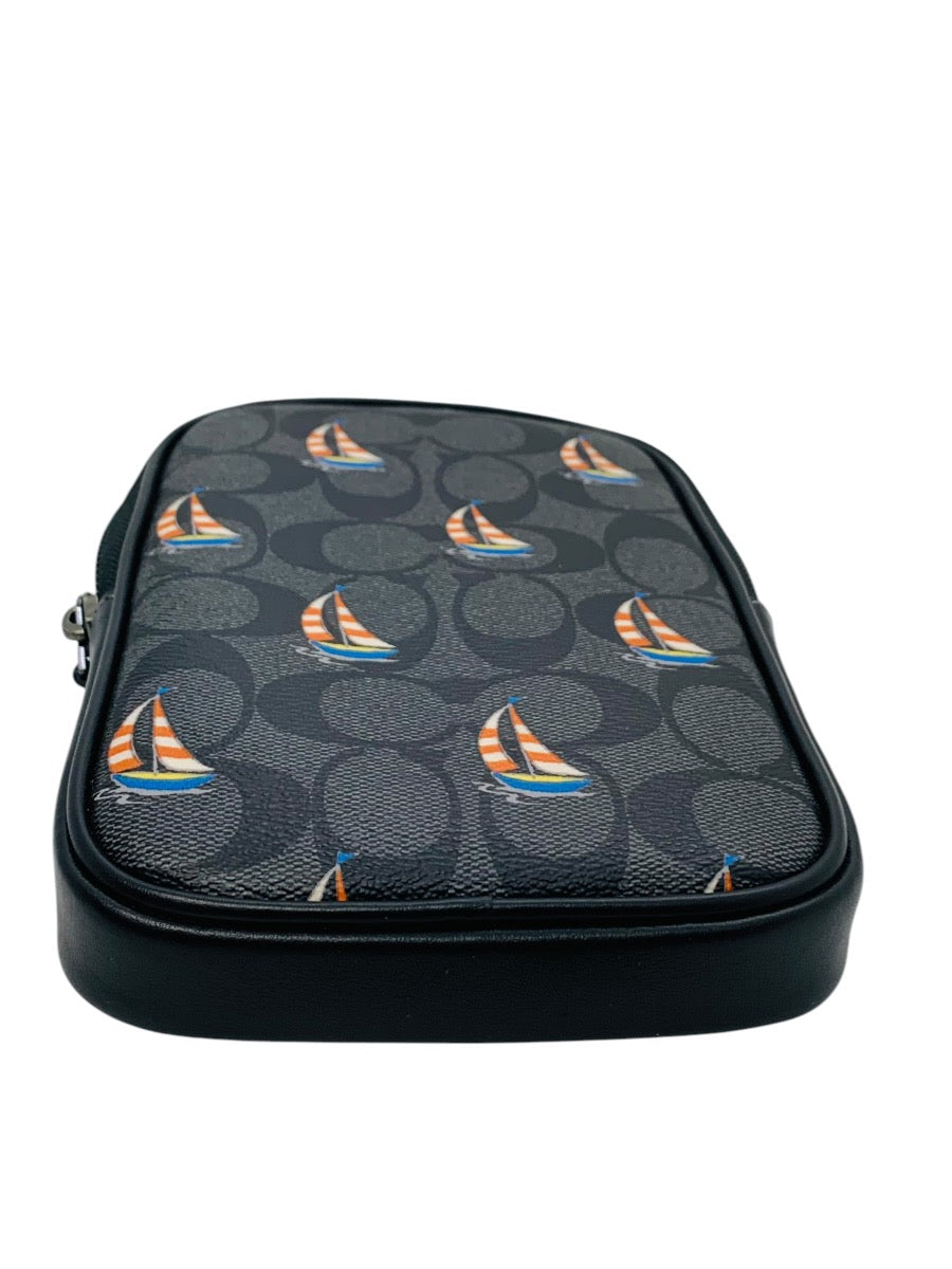 Coach Aden Crossbody Bag In Signature Canvas W/ Sailboat Print