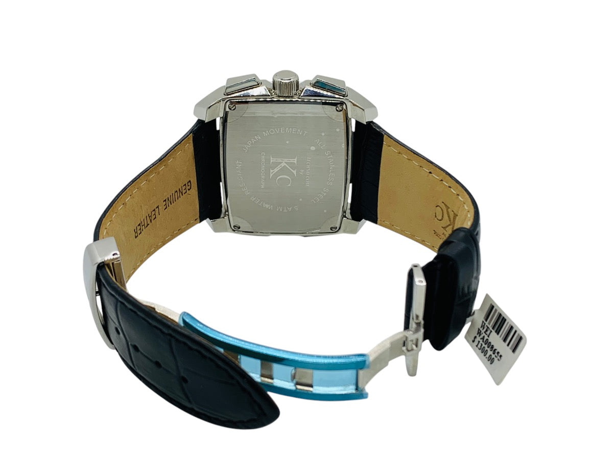 Men's Techno Com KC 46mm Wei Genuine 12 Diamonds Stainless Steel Watch
