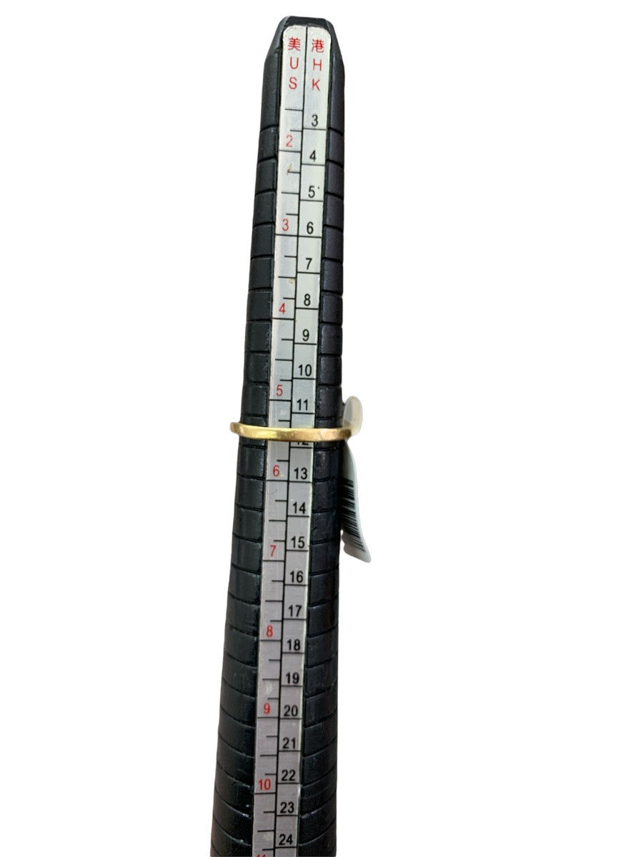 10K Yellow Gold Heart-Shaped Diamond Ring - 0.08ctw - Size 5.5 - 2.2g