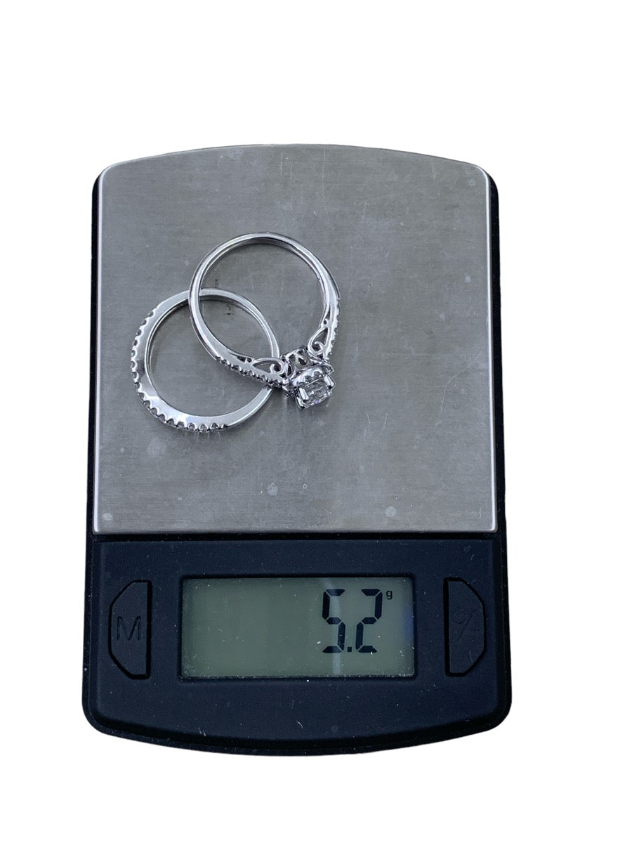 14K White Gold / Diamond Engagement Ring - 0.45tcw - Size 6.5 - 5.2g