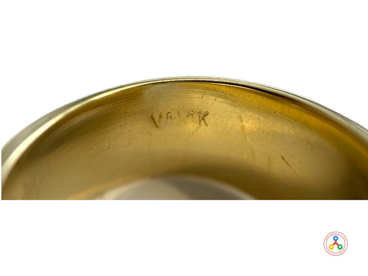 14K Yellow Gold Round Diamond Fancy Design Ring .36 CTW | 5.5 Grams | Size 5
