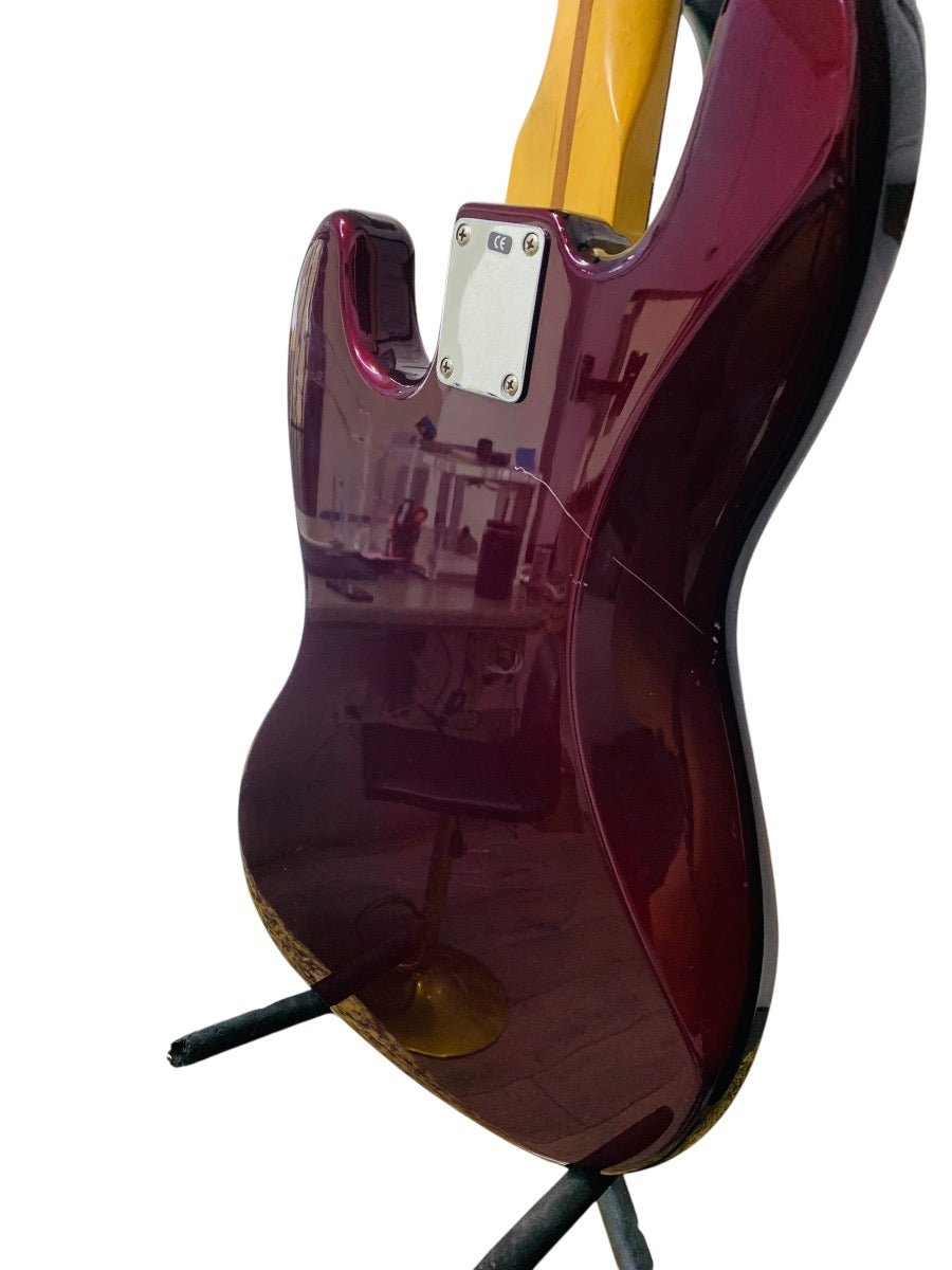 Fender 2005 Jazz Bass 4-String Bass Midnight Wine Made in Mexico Electric Bass