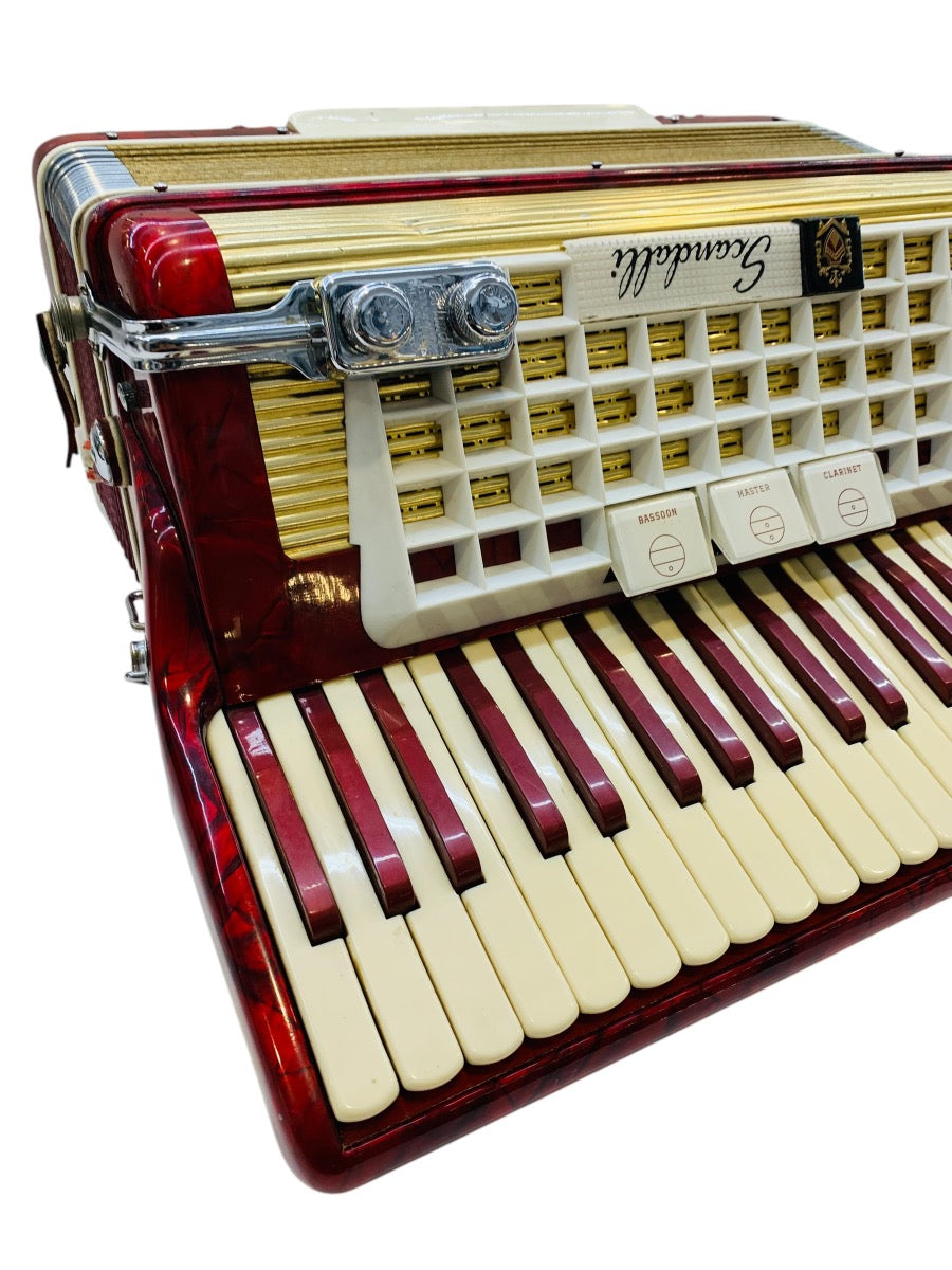 Scandalli 2 Reed Student Accordion L804/146 - Red (PLEASE READ)