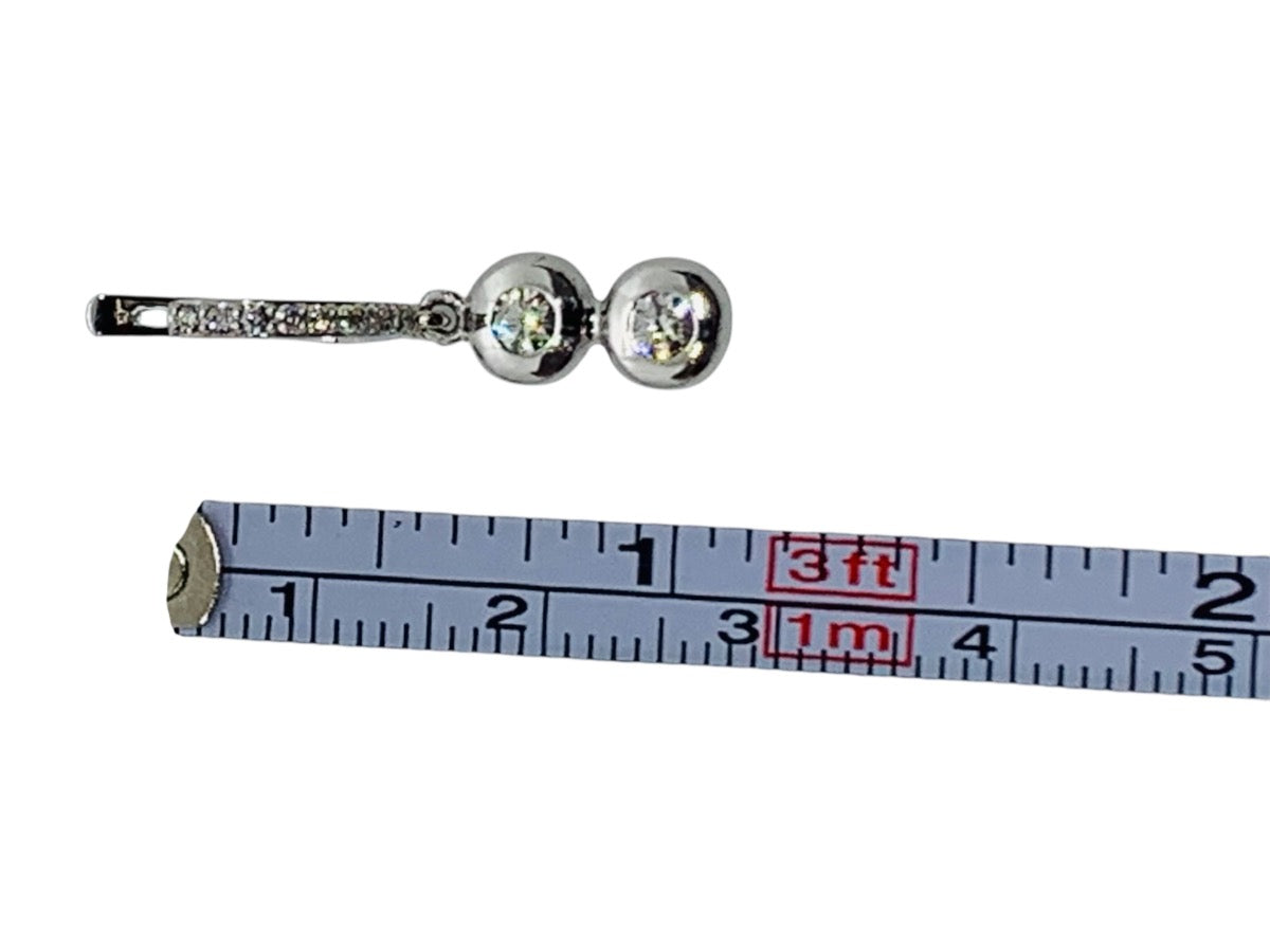 Effy 14K White Gold Diamond Dangling Earrings 3.9 Grams | .60 CTW