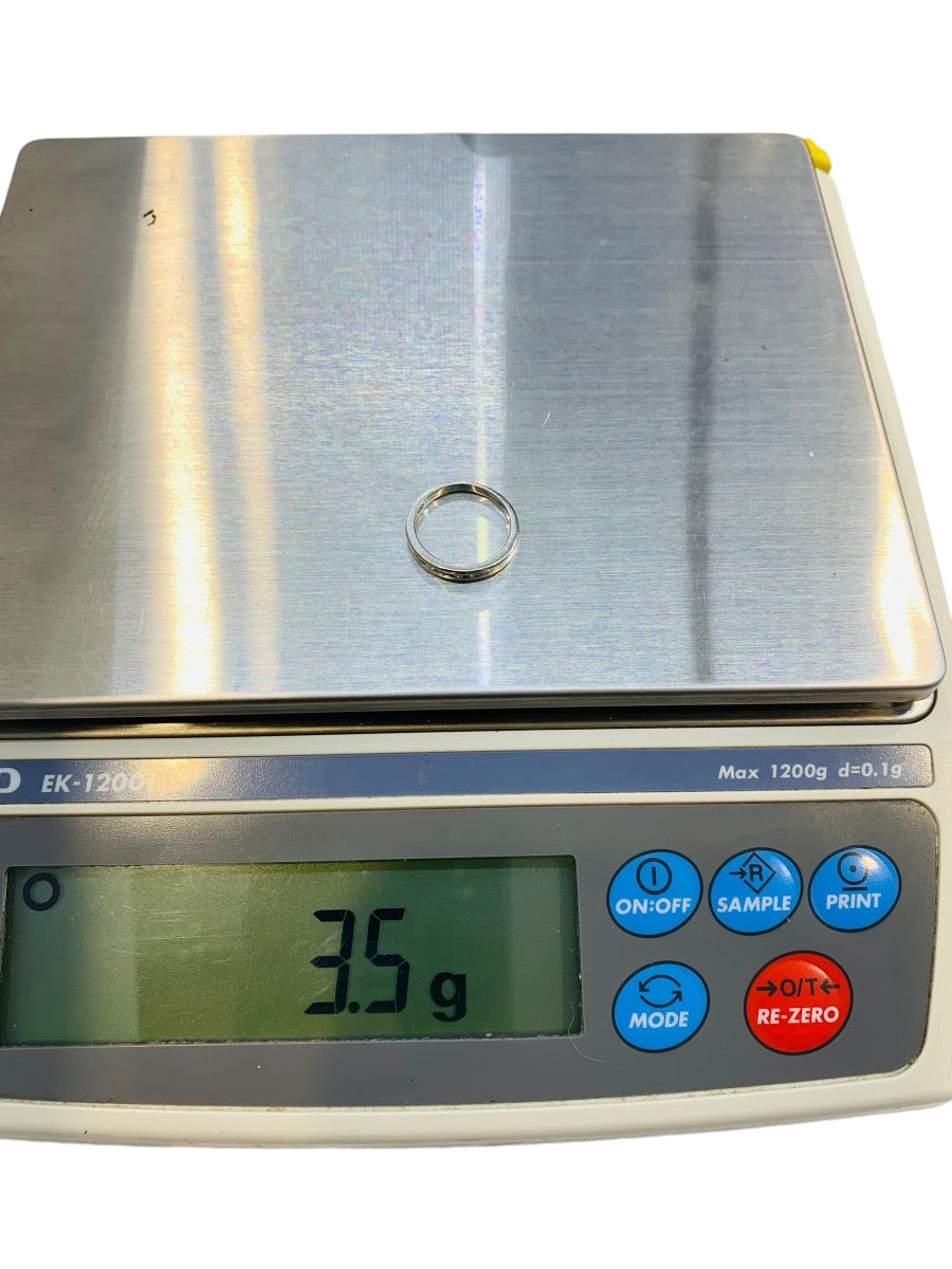 Platinum 950 Ladies Diamond Wedding Band .07 CTW | 3.5g | Size 5 1/4