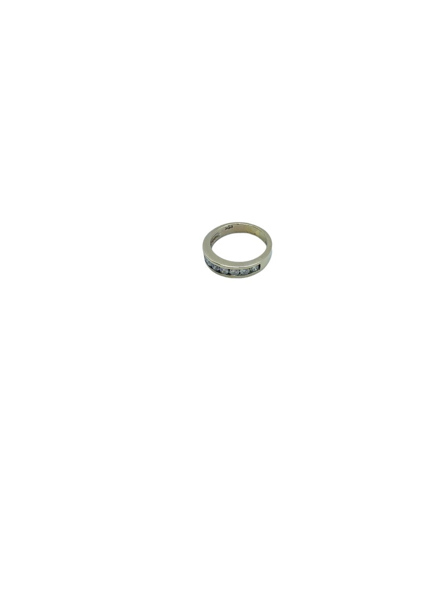 14K White Gold Lady's Ring | 8 Diamonds | 0.80 CTW |4.8 Grams|Size 6.5