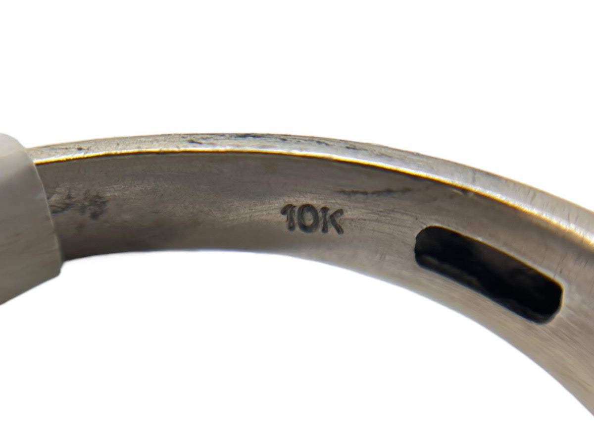 10K White Gold 5 Diamond Row Ring - Size 11 - 0.95TCW - 5.1g