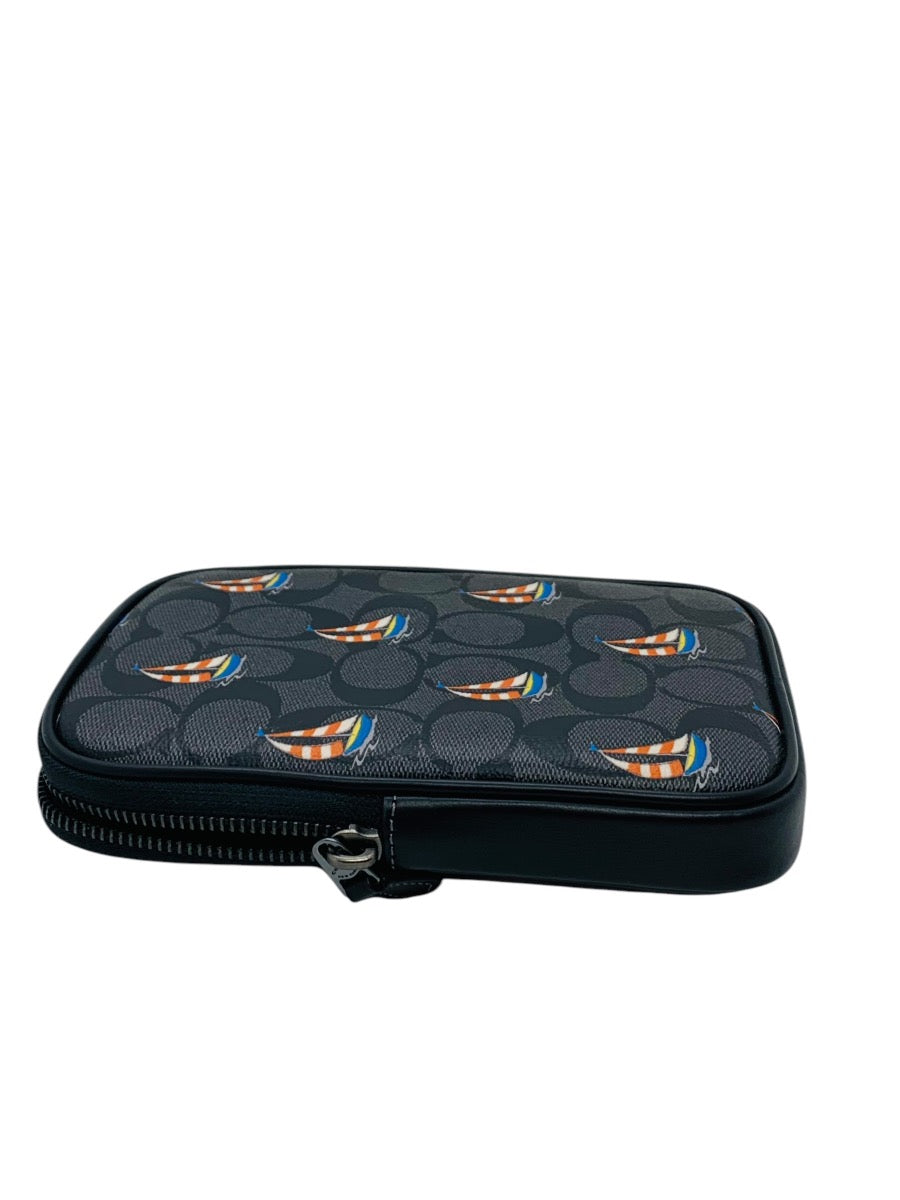 Coach Aden Crossbody Bag In Signature Canvas W/ Sailboat Print