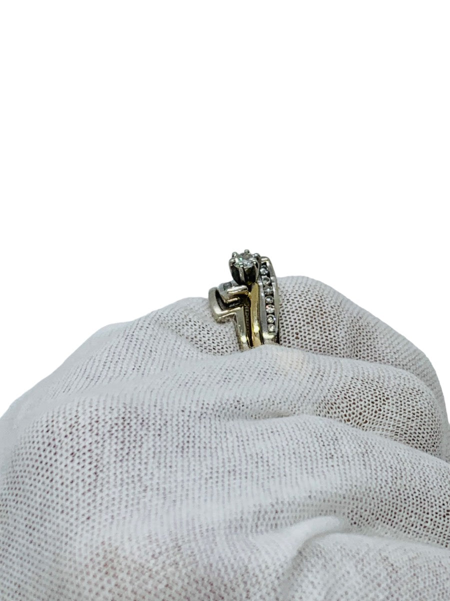 14K 2-Tone His & Hers Wedding Diamond Set 17 Grams Collectively