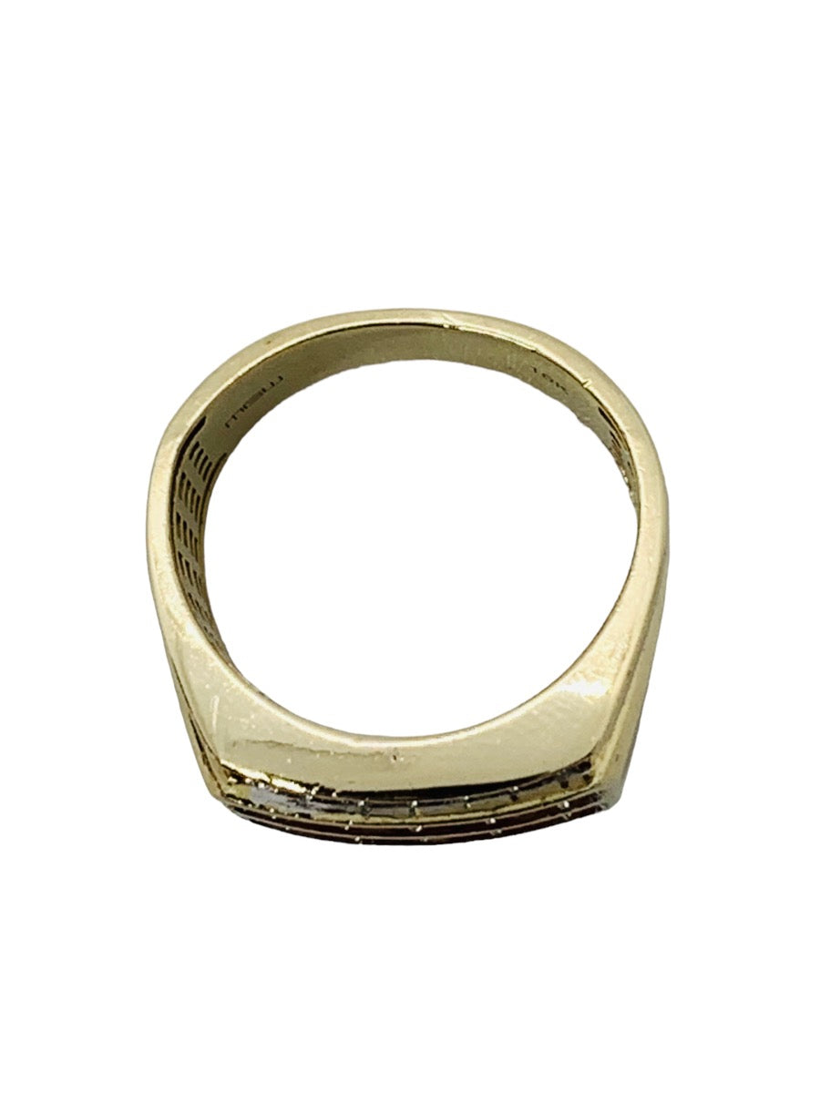 10K Yellow Gold Diamond Ring 1.42 CTW / 9.5 Grams / Size 8 3/4