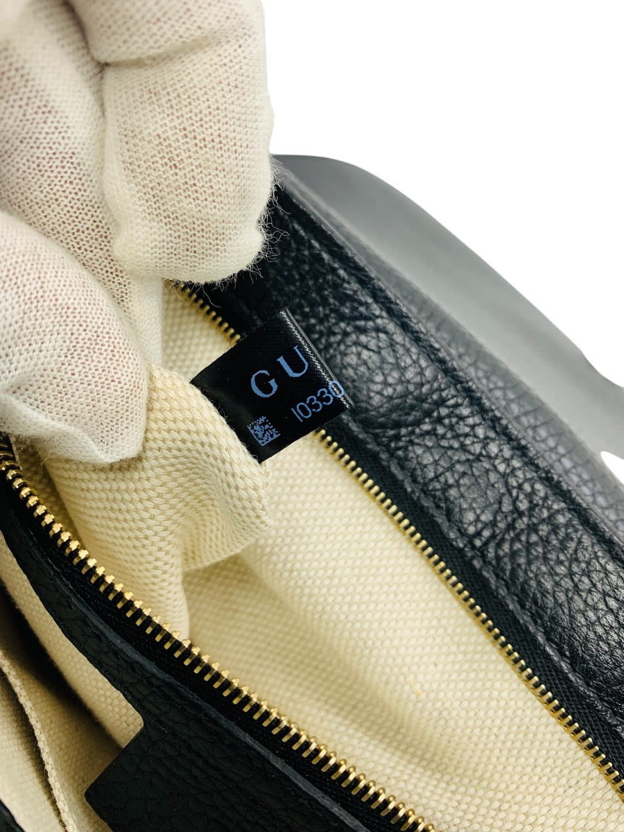 Gucci Disco Soho GG Black Chain Cross Body Handbag 536224