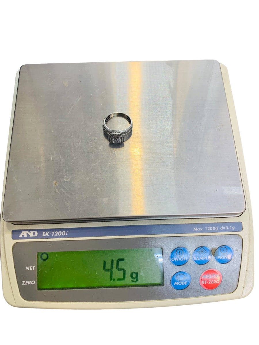 10K White Gold Lady's Ring 176 Dias | 1.76 CTW | 4.5 | Size 9.25