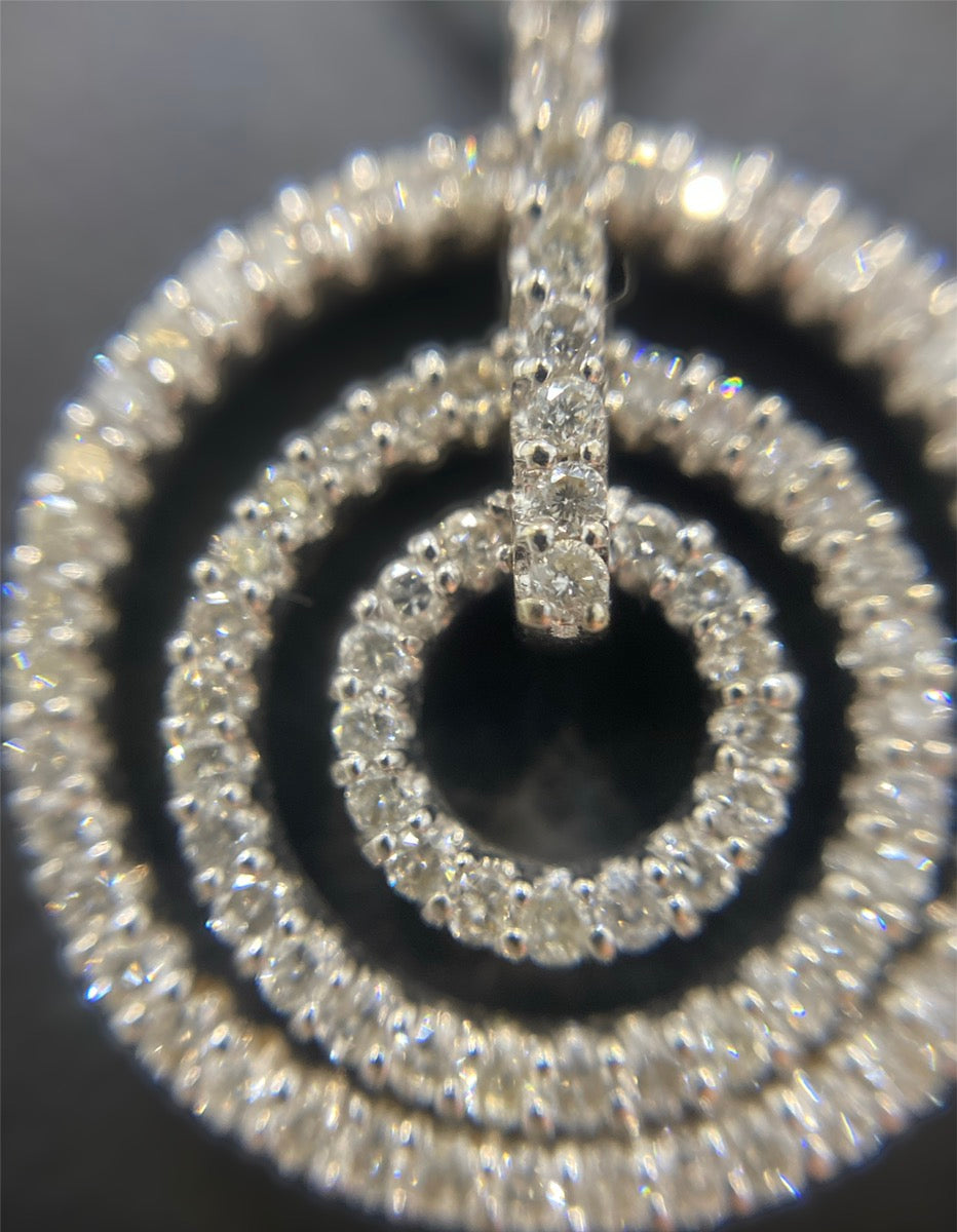 18K White Gold Diamond Necklace (0.255 CTW) 7.4g 8.5"