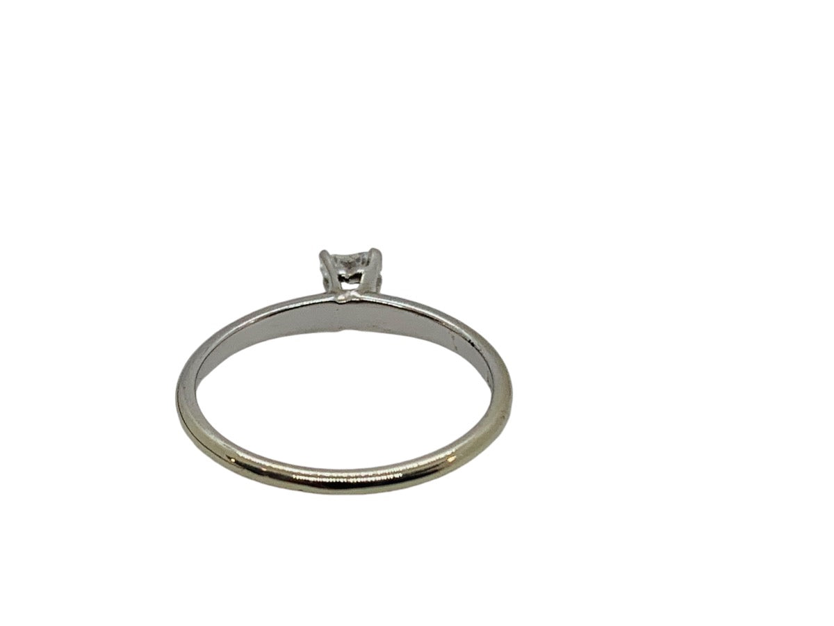 14K White Gold Lady's Promise Heart Diamond Ring .10 CTW | 1.8g | Size 6