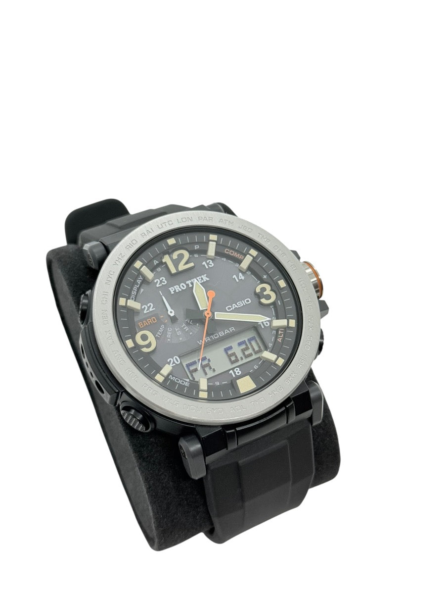 Casio Pro Trek Men's Tough Solar Triple Sensor Watch PRG-600