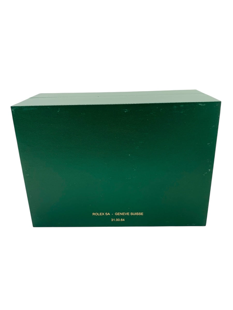 Authentic Rolex Swiss Green Watch Box W/ Pillow Case and Outer Box