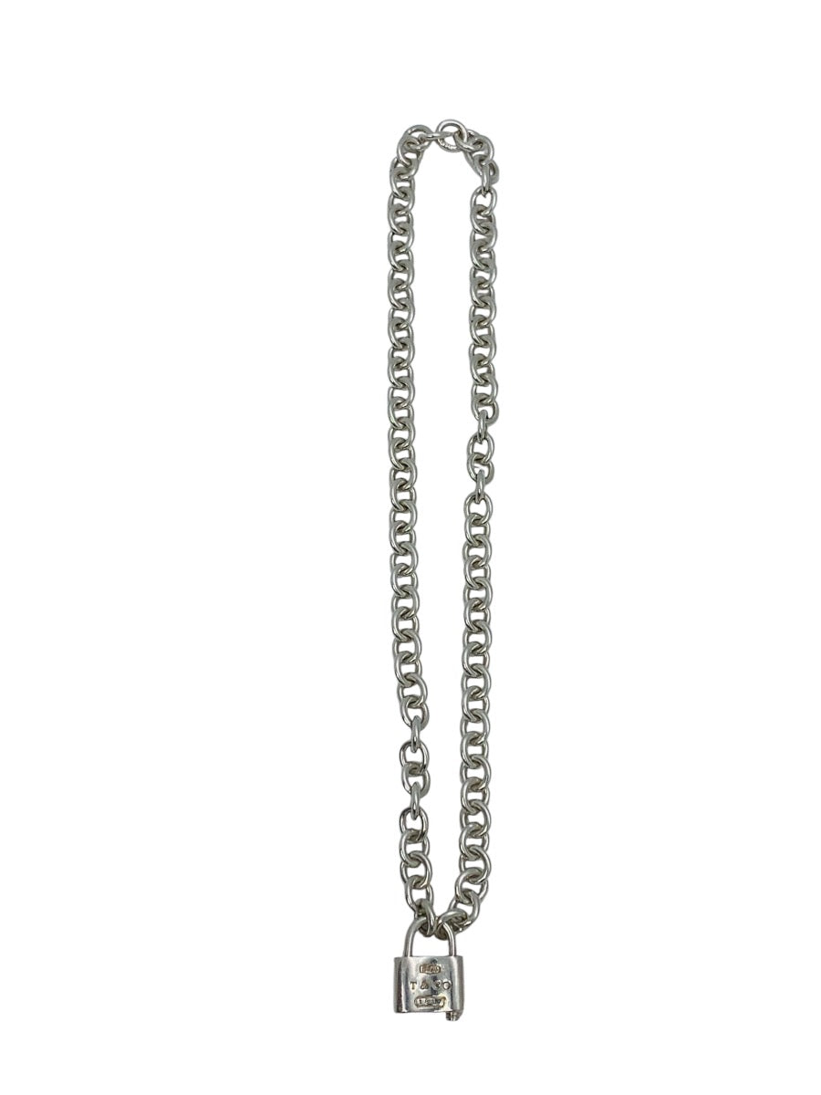 Tiffany & Co 1837 Padlock Rolo Chain Necklace In Sterling Silver 16"