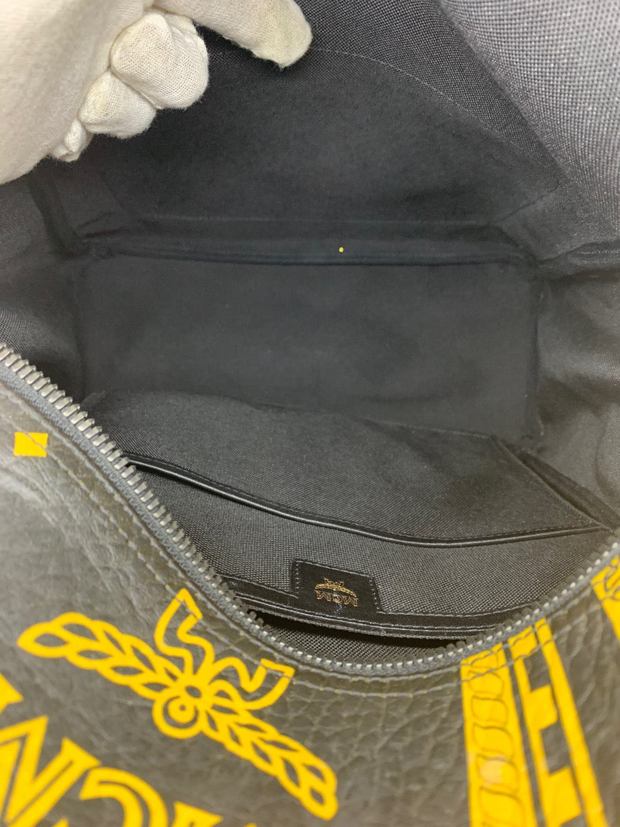 MCM Baroque Print Backpack in Viestos Yellow/Black