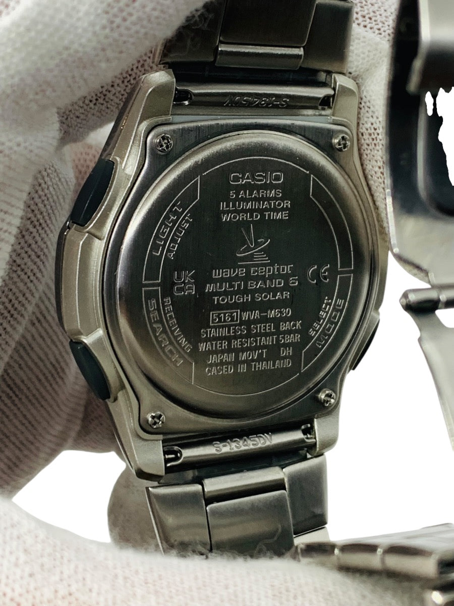 Casio Solar Radio Controlled Watch WVA-M630 40mm Stainless Steel